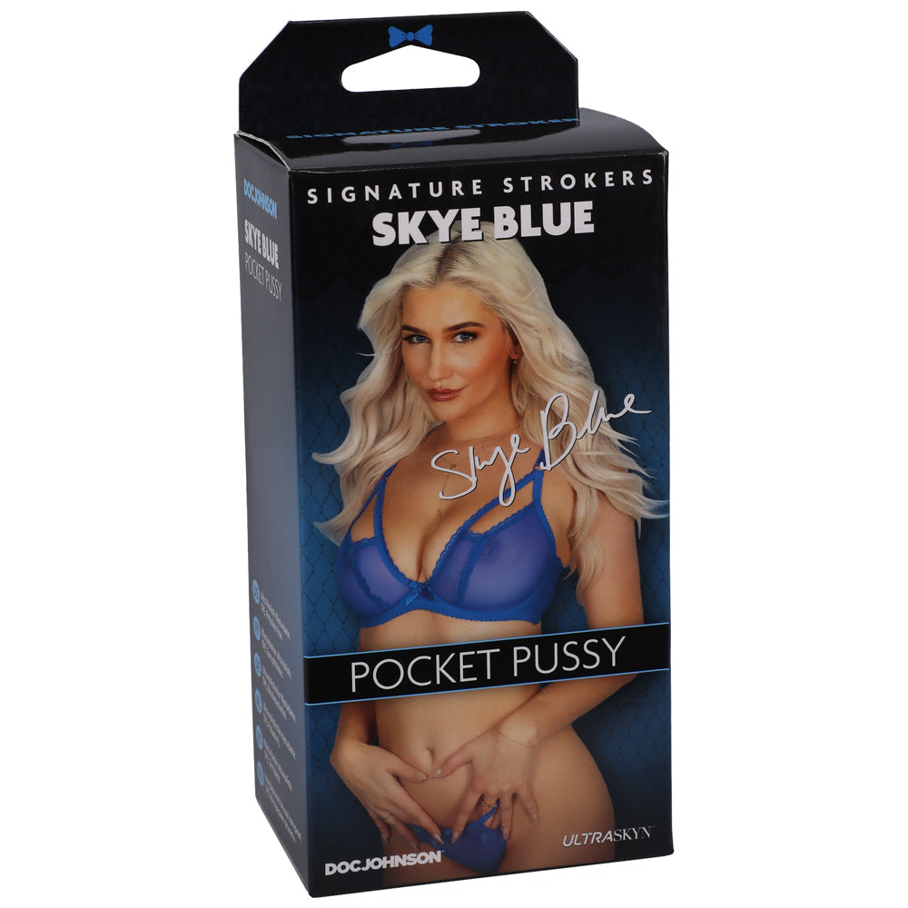 SIGNATURE STROKERS SKYE BLUE ULTRASKYN POCKET PUSSY BEIGE