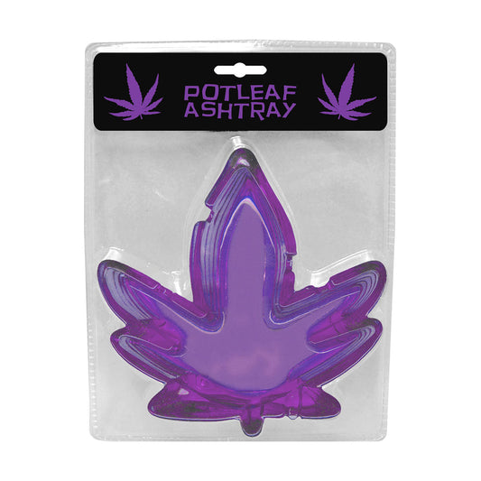 POT LEAF ASHTRAY PURPLE