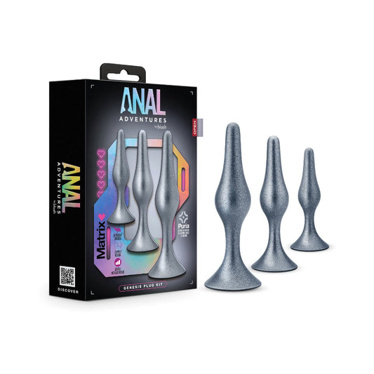 BLUSH - ANAL ADVENTURES MATRIX GENESIS PLUG KIT STELLAR SILVER