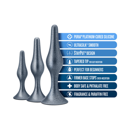 BLUSH - ANAL ADVENTURES MATRIX GENESIS PLUG KIT STELLAR SILVER