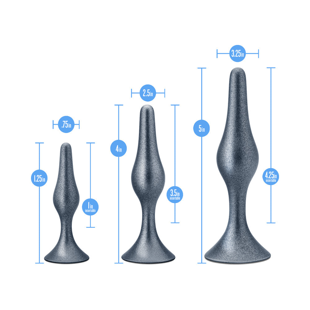 BLUSH - ANAL ADVENTURES MATRIX GENESIS PLUG KIT STELLAR SILVER