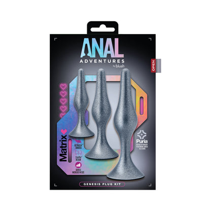 BLUSH - ANAL ADVENTURES MATRIX GENESIS PLUG KIT STELLAR SILVER
