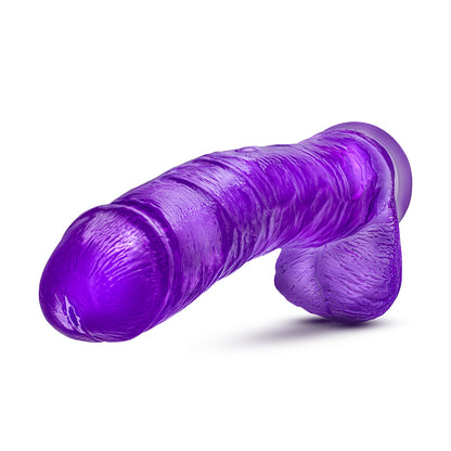 BLUSH - B YOURS PLUS HEFTY N'' HUNG 14 IN. DILDO WITH BALLS PURPLE