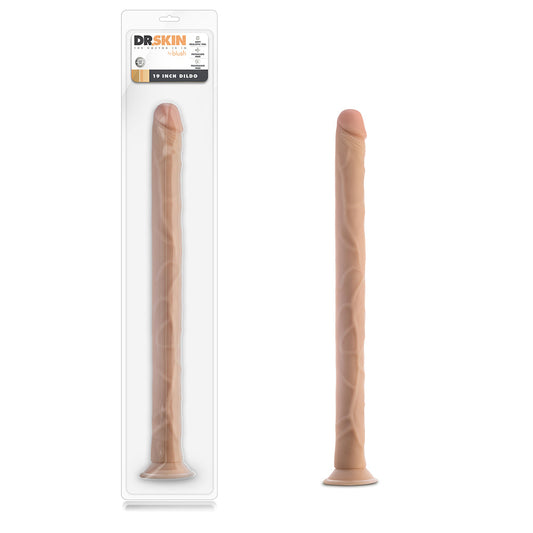 DR. SKIN 19 IN. DILDO BEIGE