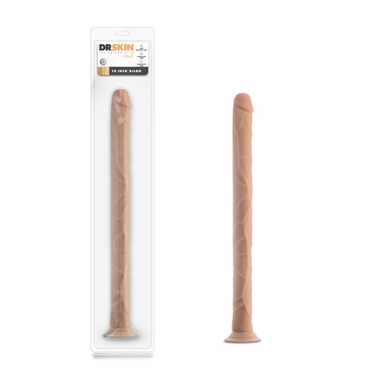 BLUSH - DR. SKIN 19 IN. DILDO BEIGE