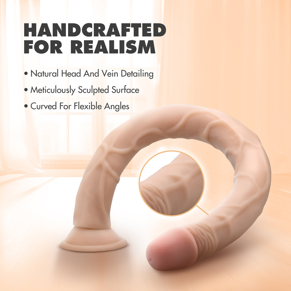 BLUSH - DR. SKIN 19 IN. DILDO BEIGE