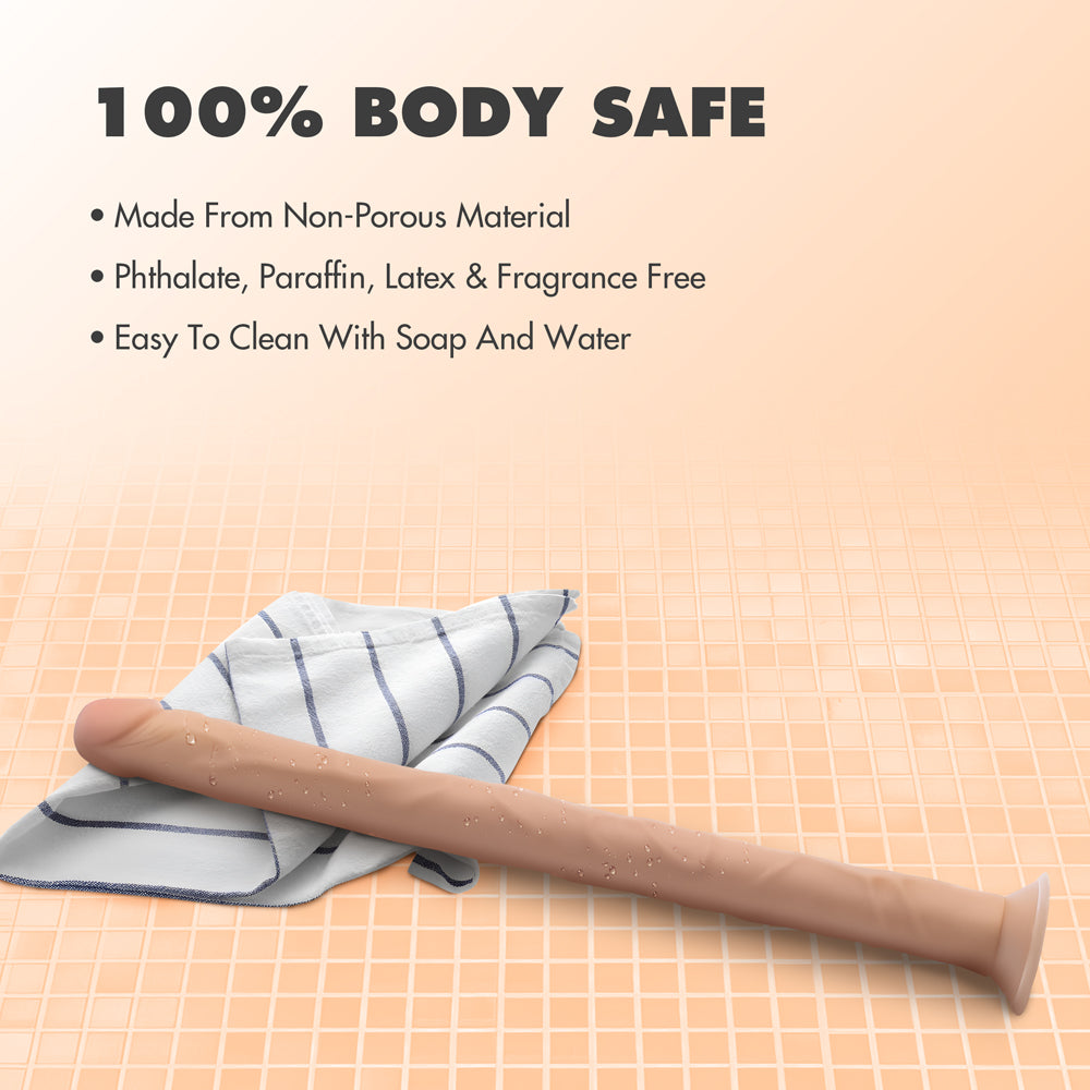 BLUSH - DR. SKIN 19 IN. DILDO BEIGE