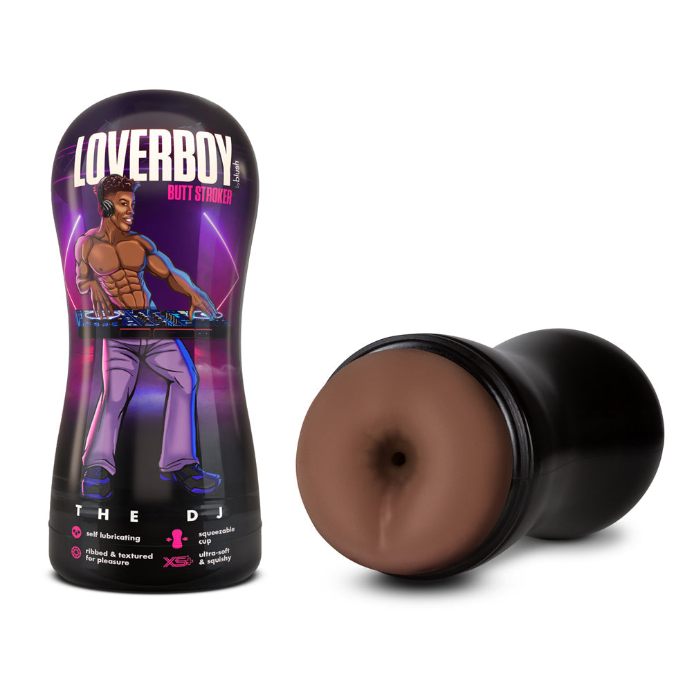 BLUSH - LOVERBOY THE DJ SELF-LUBRICATING ANAL STROKER BROWN