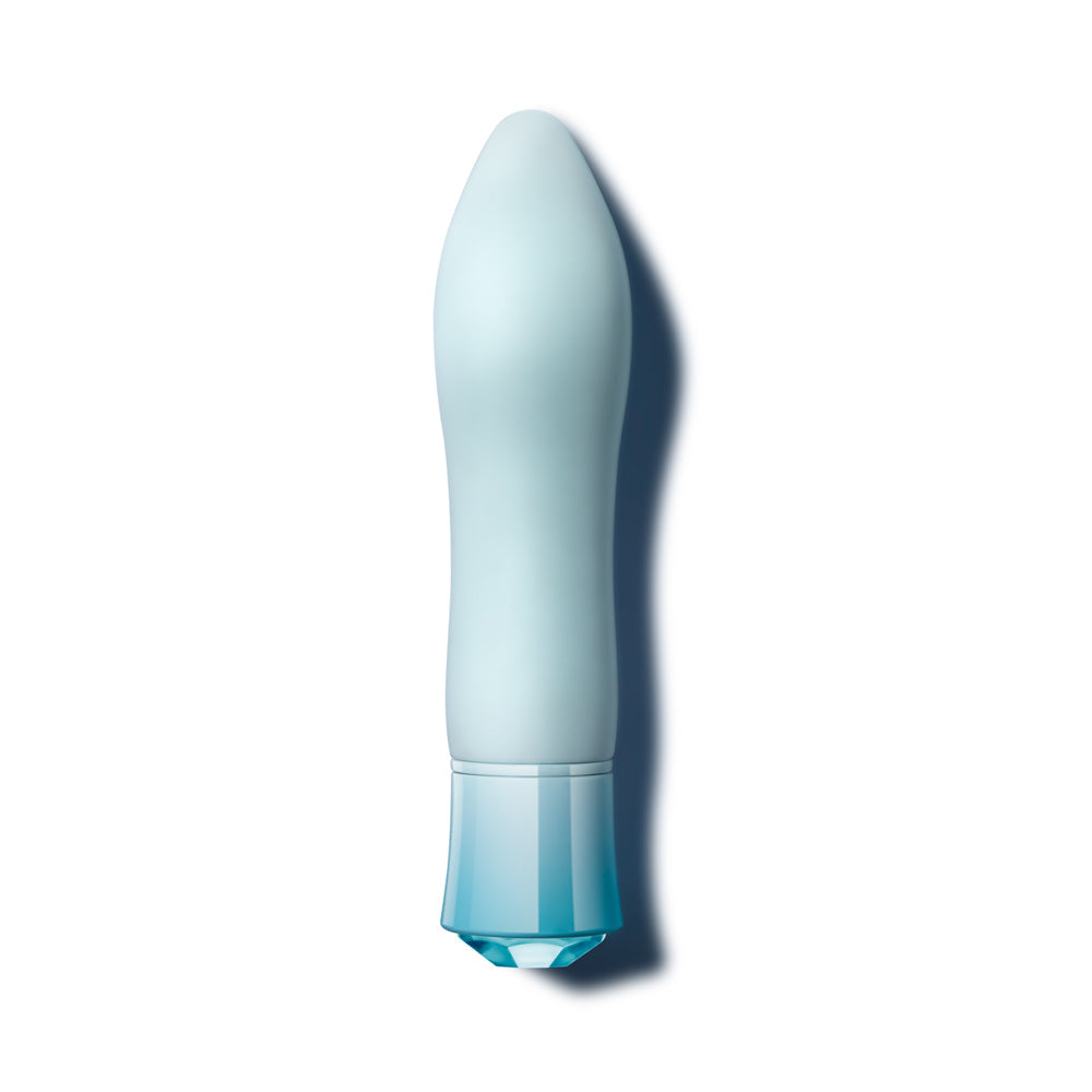 BLUSH - OH MY GEM ARDOR RECHARGEABLE WARMING SILICONE TAPERED VIBRATOR AQUAMARINE