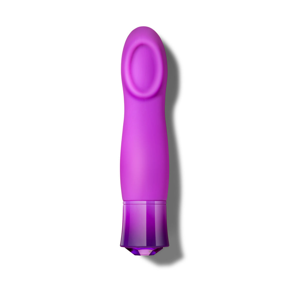 BLUSH - OH MY GEM CHARM RECHARGEABLE WARMING SILICONE CUPPED VIBRATOR AMETHYST