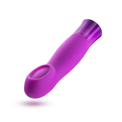 BLUSH - OH MY GEM CHARM RECHARGEABLE WARMING SILICONE CUPPED VIBRATOR AMETHYST