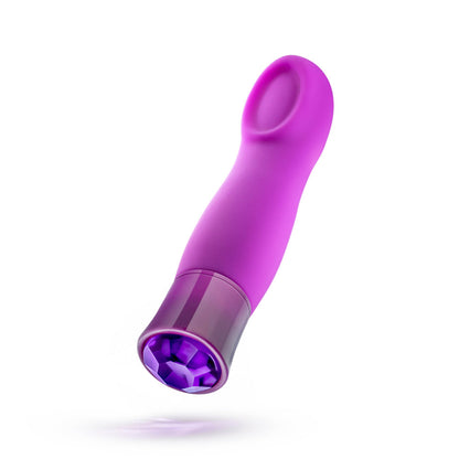 BLUSH - OH MY GEM CHARM RECHARGEABLE WARMING SILICONE CUPPED VIBRATOR AMETHYST