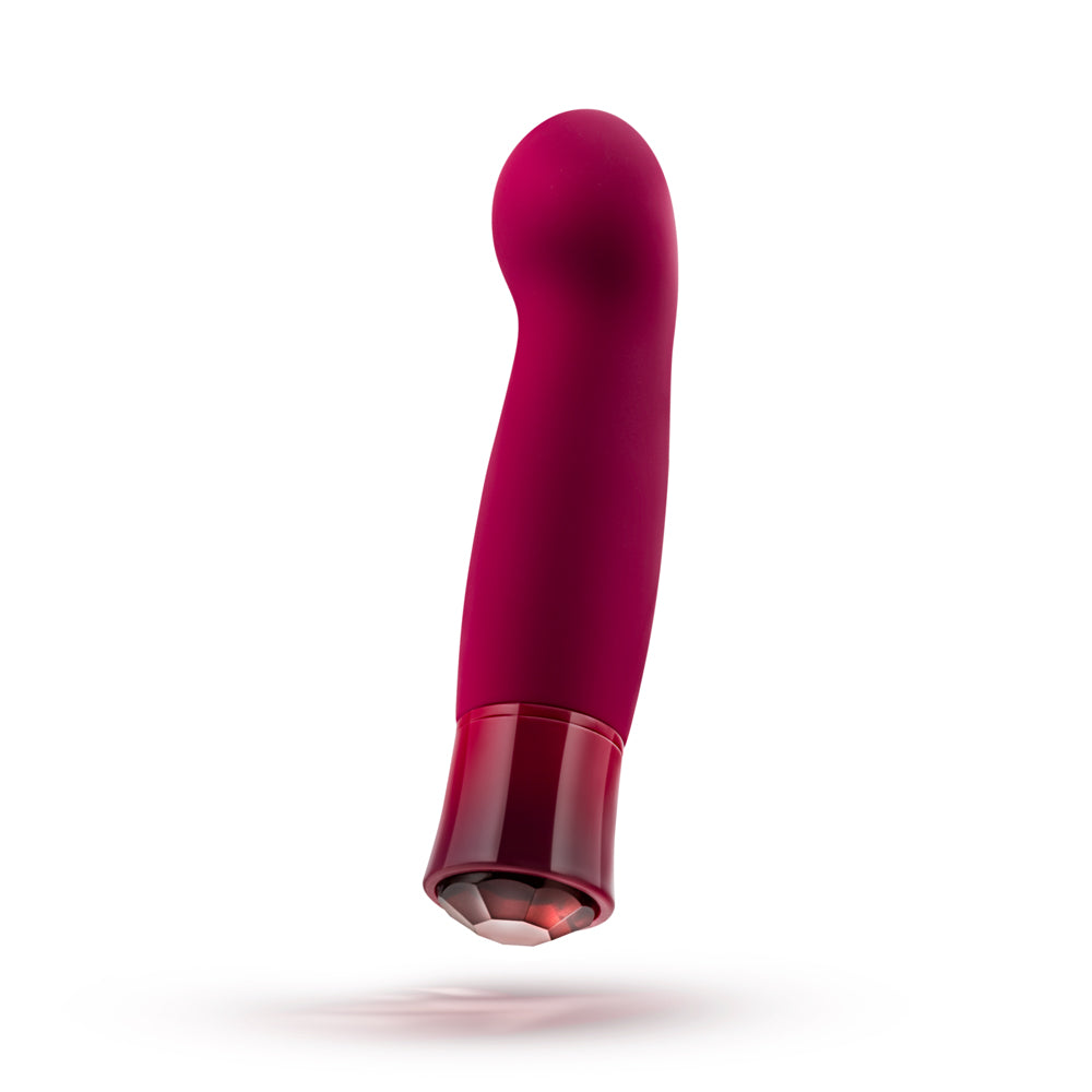 OH MY GEM CLASSY RECHARGEABLE WARMING SILICONE G-SPOT VIBRATOR GARNET