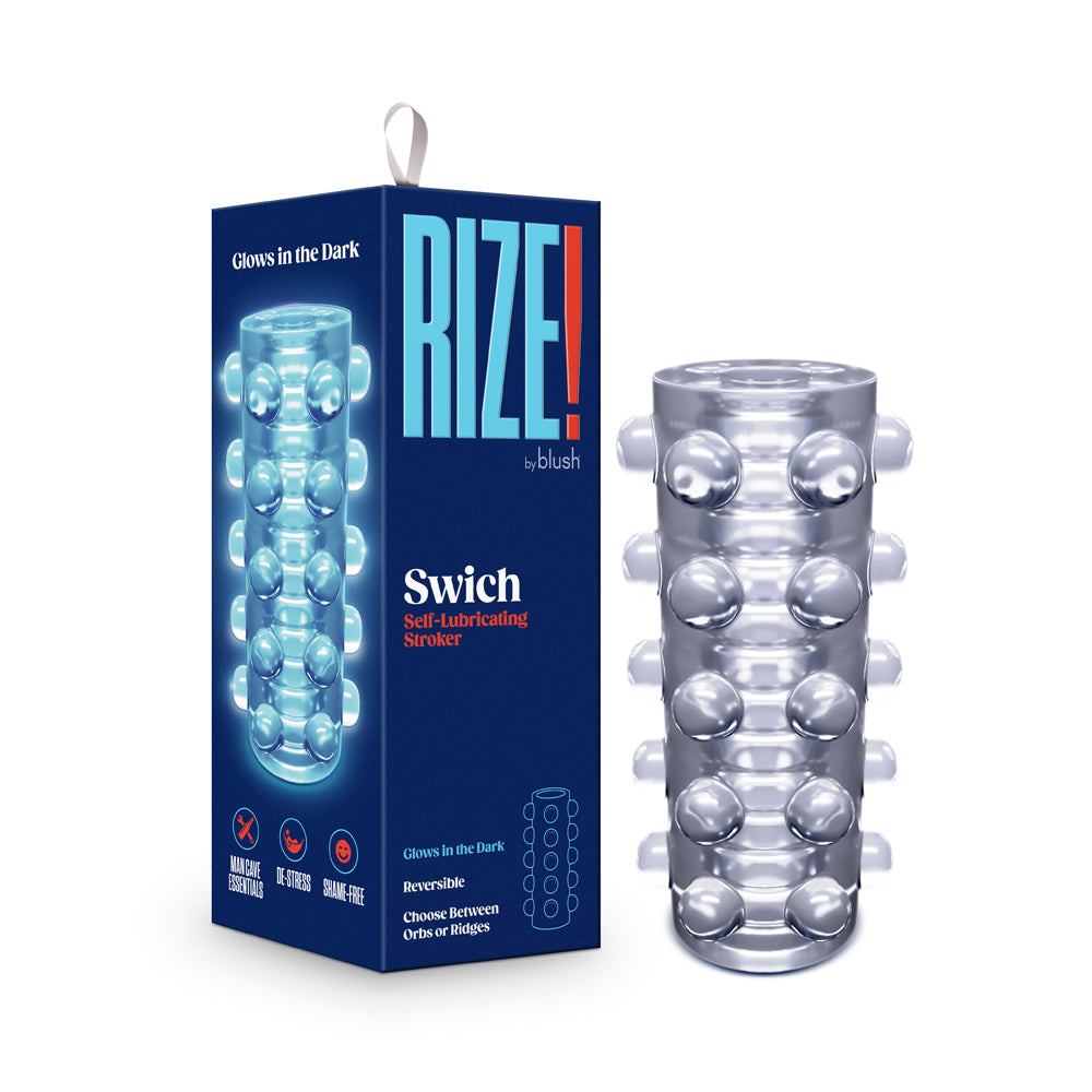 RIZE! SWICH GLOW IN THE DARK SELF-LUBRICATING STROKER CLEAR