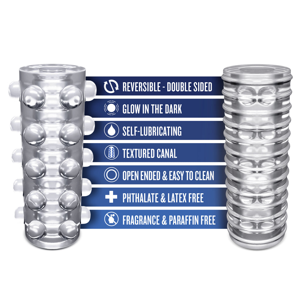 RIZE! SWICH GLOW IN THE DARK SELF-LUBRICATING STROKER CLEAR