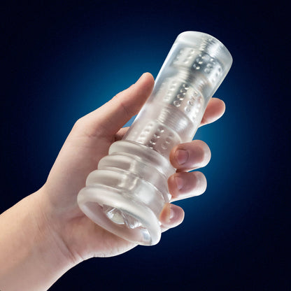 RIZE! LUZ GLOW IN THE DARK SELF-LUBRICATING STROKER CLEAR