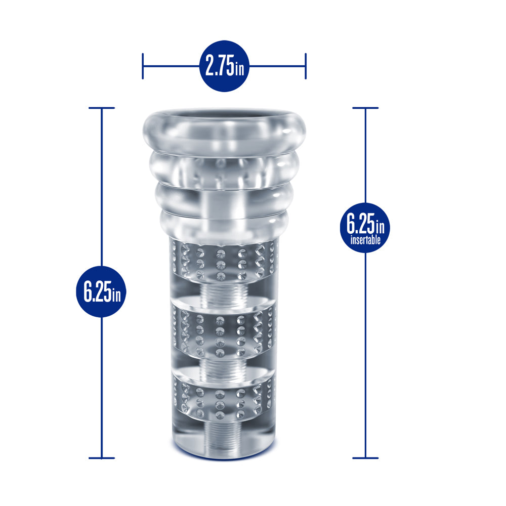 RIZE! LUZ GLOW IN THE DARK SELF-LUBRICATING STROKER CLEAR