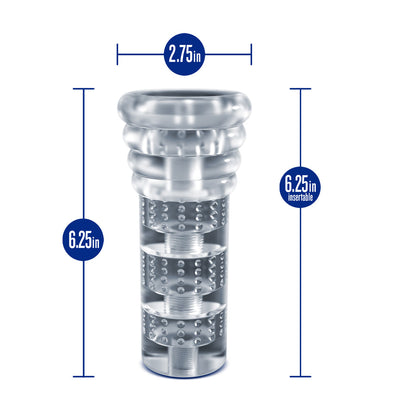 RIZE! LUZ GLOW IN THE DARK SELF-LUBRICATING STROKER CLEAR