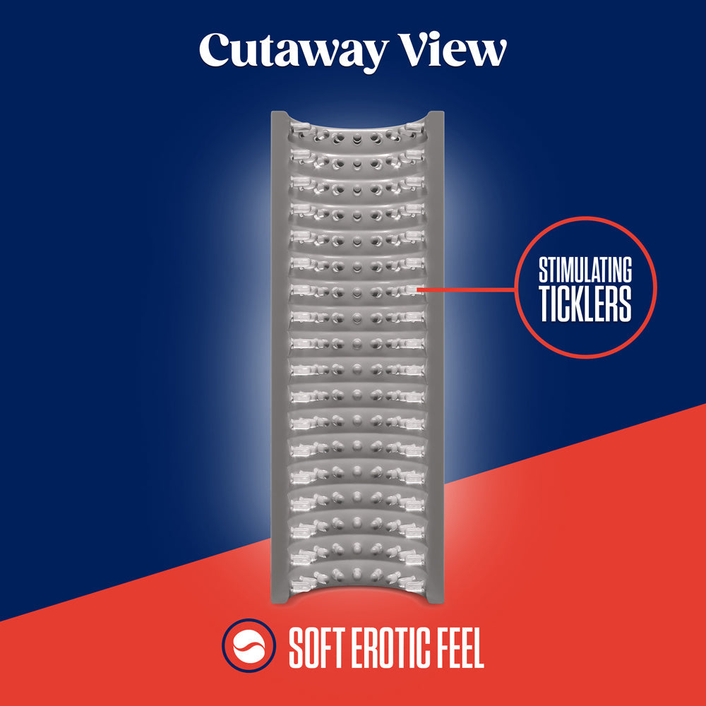 RIZE! STROKEZ STIMULATING STROKER CLEAR