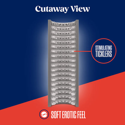 RIZE! STROKEZ STIMULATING STROKER CLEAR