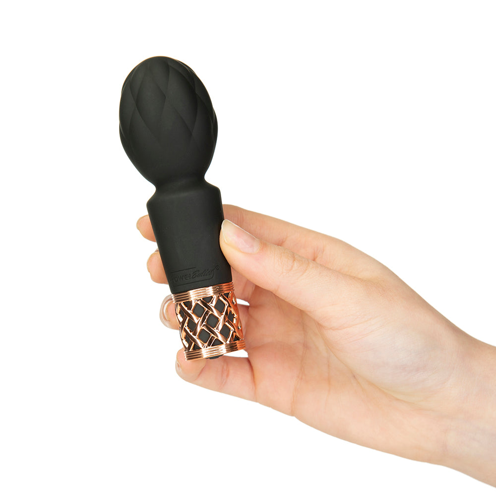 PILLOW TALK SECRETS PLEASURE RECHARGEABLE CLITORAL VIBRATOR WAND BLACK