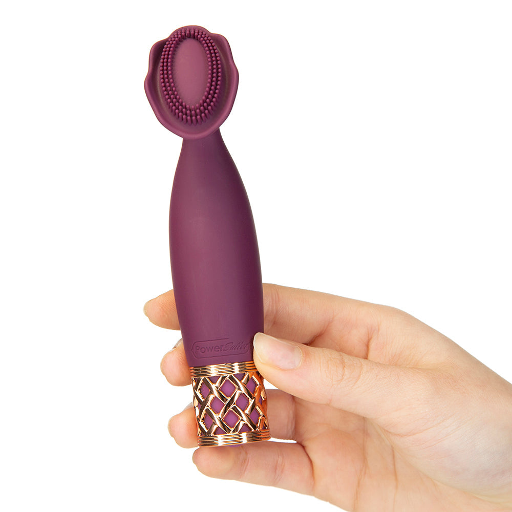 PILLOW TALK SECRETS PASSION RECHARGEABLE SILICONE CLITORAL VIBRATOR WINE