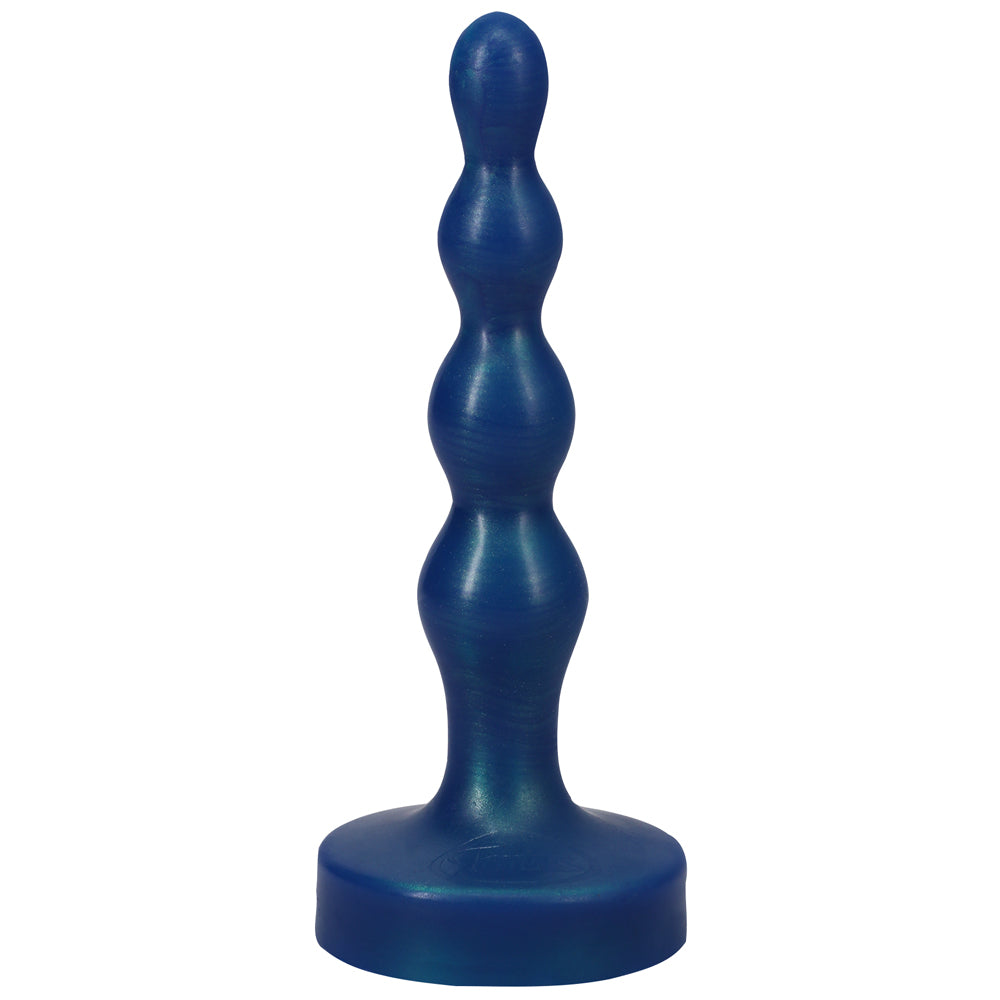 TANTUS RIPPLE SMALL 8 IN. ANAL BEADS DILDO FIRM MALACHITE