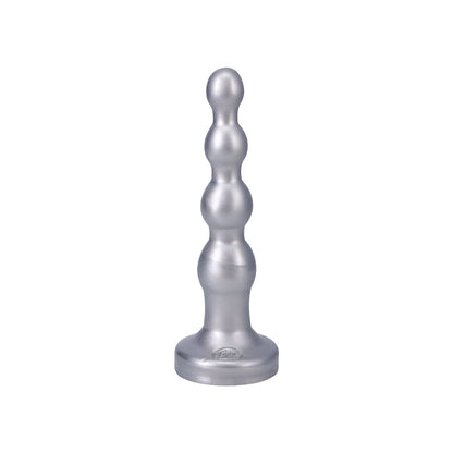 TANTUS - RIPPLE LARGE 8 IN. ANAL BEADS DILDO MEDIUM-FIRM SILVER