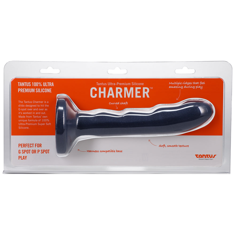TANTUS CHARMER 8 IN. G-SPOT DILDO SAPPHIRE