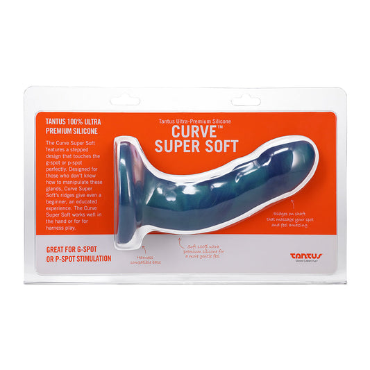 TANTUS - CURVE 6.5 IN. DILDO SOFT MALACHITE