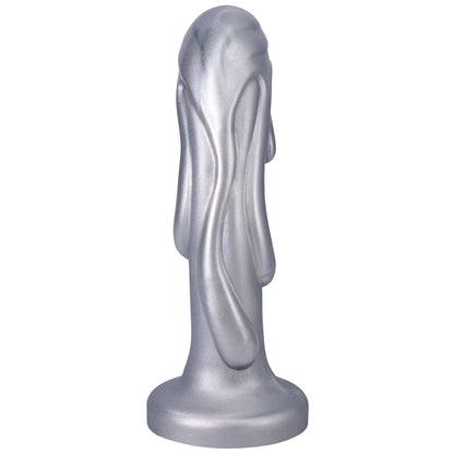 TANTUS MAGMA 7 IN. FANTASY DILDO MEDIUM-FIRM SILVER