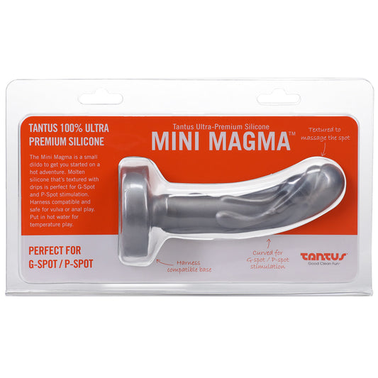 TANTUS MINI MAGMA 5 IN. FANTASY DILDO FIRM SILVER