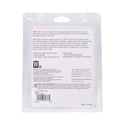 TANTUS ON THE GO SILICONE PACKER SUPER SOFT SAPPHIRE