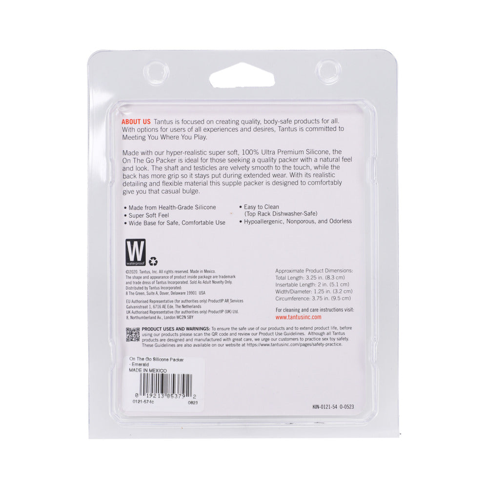 TANTUS ON THE GO SILICONE PACKER SUPER SOFT EMERALD