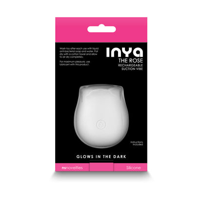 NS NOVELTIES - INYA THE ROSE RECHARGEABLE SUCTION VIBE GLOW