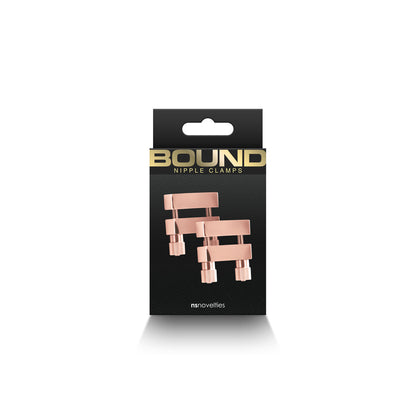 NS NOVELTIES - BOUND NIPPLE CLAMPS V1 ROSE GOLD