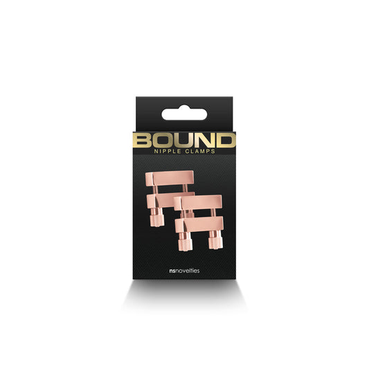 NS NOVELTIES - BOUND NIPPLE CLAMPS V1 ROSE GOLD