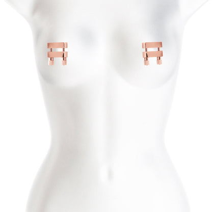 NS NOVELTIES - BOUND NIPPLE CLAMPS V1 ROSE GOLD