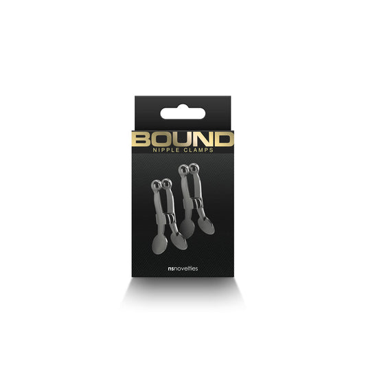 NS NOVELTIES - BOUND NIPPLE CLAMPS C1 GUNMETAL