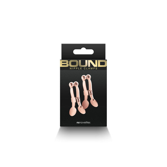 NS NOVELTIES - BOUND NIPPLE CLAMPS C1 ROSE GOLD