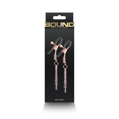 NS NOVELTIES - BOUND NIPPLE CLAMPS D3 ROSE GOLD