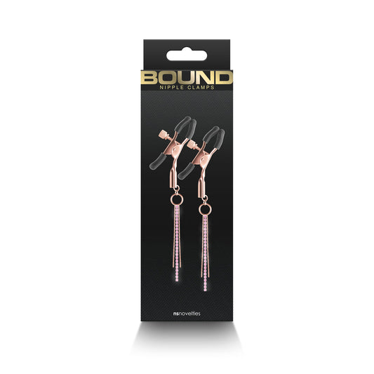 NS NOVELTIES - BOUND NIPPLE CLAMPS D3 ROSE GOLD