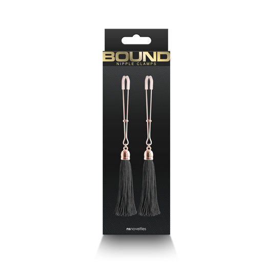 NS NOVELTIES - BOUND NIPPLE CLAMPS T1 BLACK
