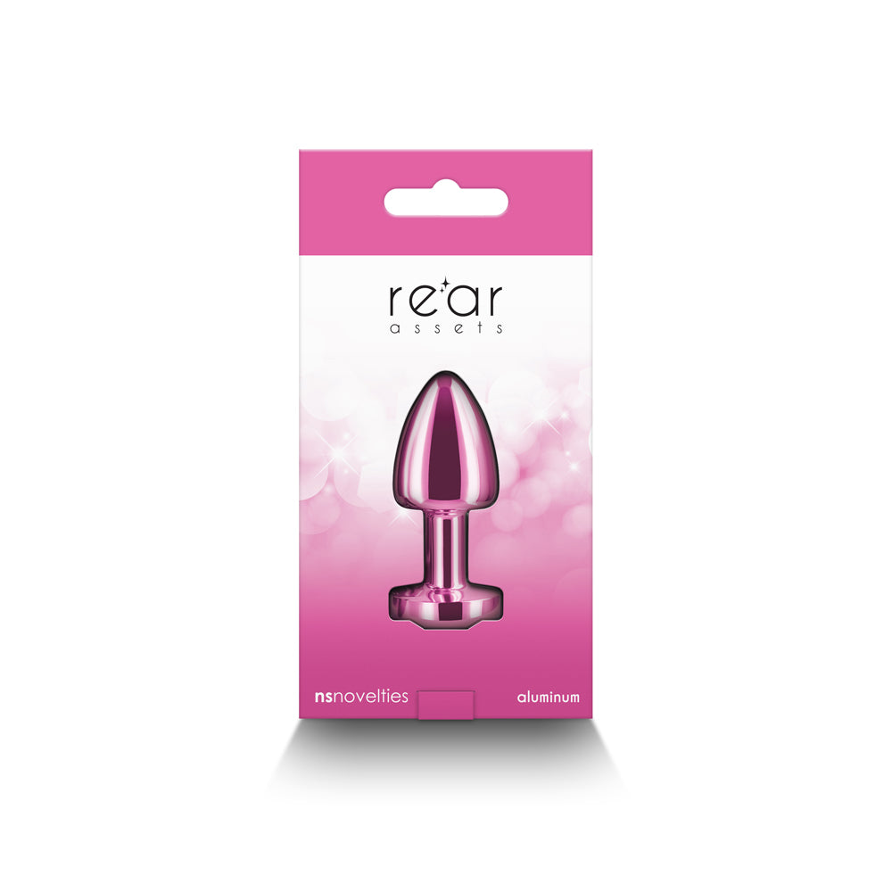 REAR ASSETS PETITE METAL ANAL PLUG PINK