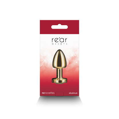 REAR ASSETS PETITE METAL ANAL PLUG GOLD/RED