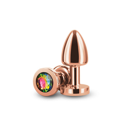 NS NOVEDADES - JUGUETE ANAL PETITE METÁLICO DE ORO ROSA/ARCO IRIS