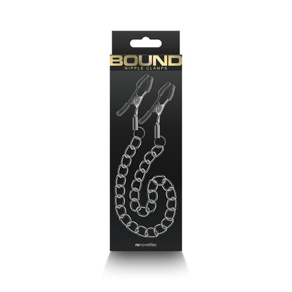 NS NOVELTIES - PINCES À TÉTONS BOUND DC2 GUNMETAL