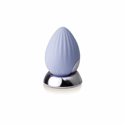 NIYA 4 RECHARGEABLE SILICONE PALM HELD MASSAGER CORNFLOWER