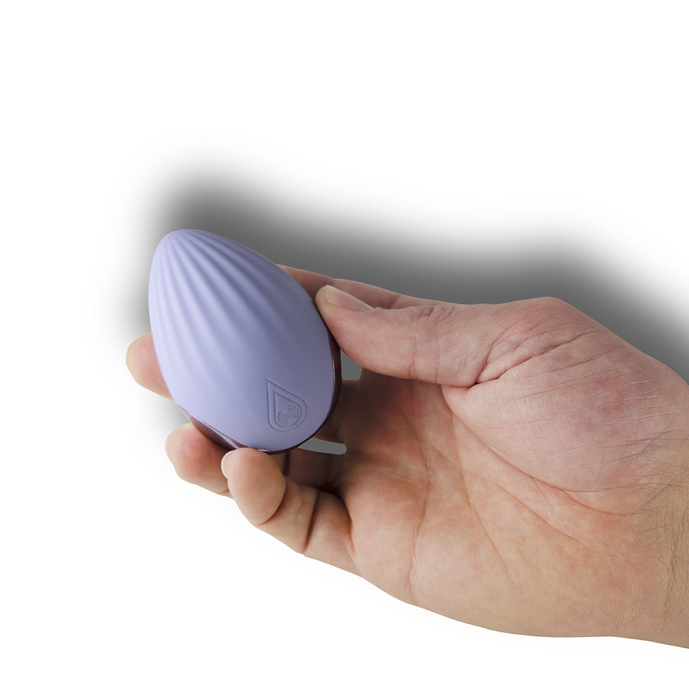 ROCKS-OFF - NIYA 4 RECHARGEABLE SILICONE PALM HELD MASSAGER CORNFLOWER