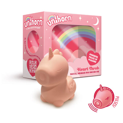 CREATIVE CONCEPTIONS - UNIHORN HEART THROB PULSING VIBRATOR PINK